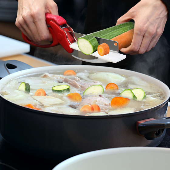 Tijeras de Cocina 2 en 1 con Tabla