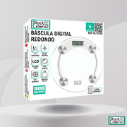 Báscula digital redonda precisa y compacta