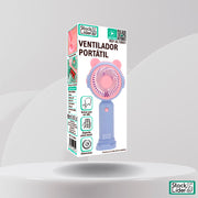 Ventilador portátil con soporte móvil