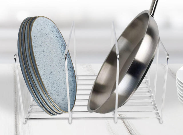 Organizador de sartenes para cocina