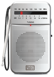 Radio AM FM portátil con auriculares
