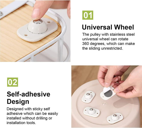 Ruedas adhesivas universales para cajas