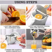 Exprimidor manual de limones acero inox
