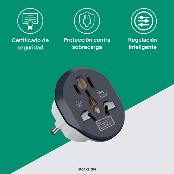Adaptador universal de viaje compacto