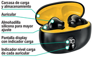 Auriculares inalámbricos Bluetooth con graves