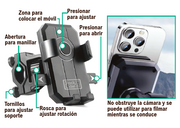Soporte móvil bicicleta 360° universal