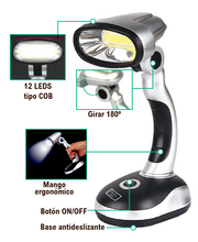 Lámpara de mesa LED portátil y ajustable