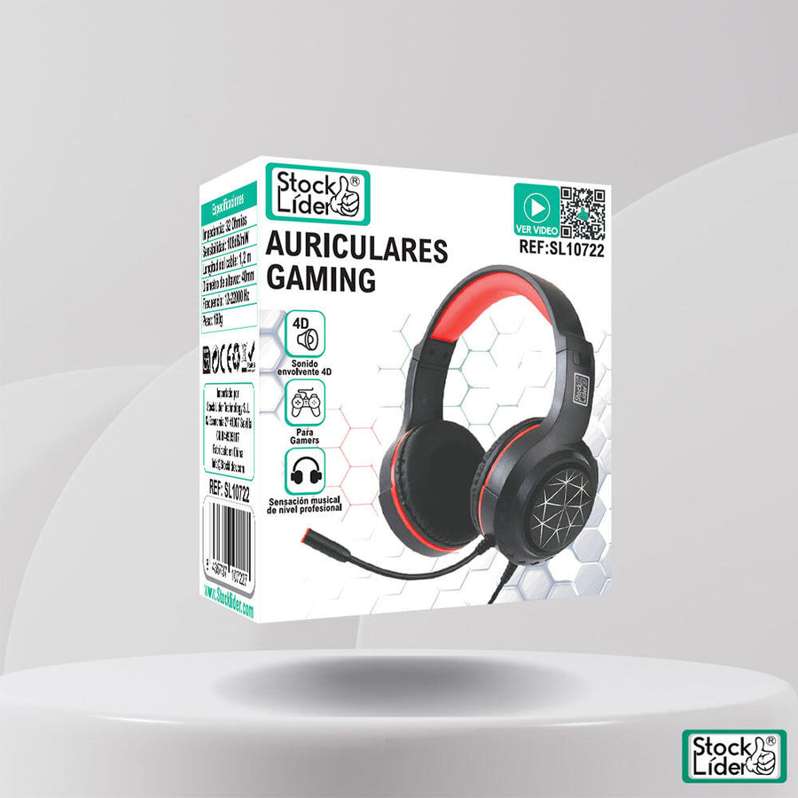 Auriculares gaming con micrófono