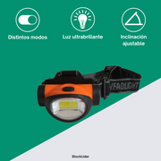 Linterna de cabeza LED COB ajustable