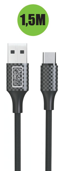 Cable USB Tipo C 1,5m resistente