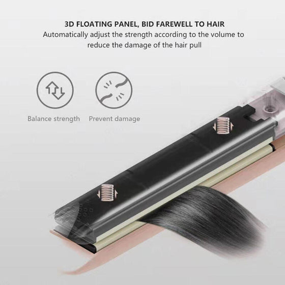 Plancha de pelo inalámbrica 2 en 1