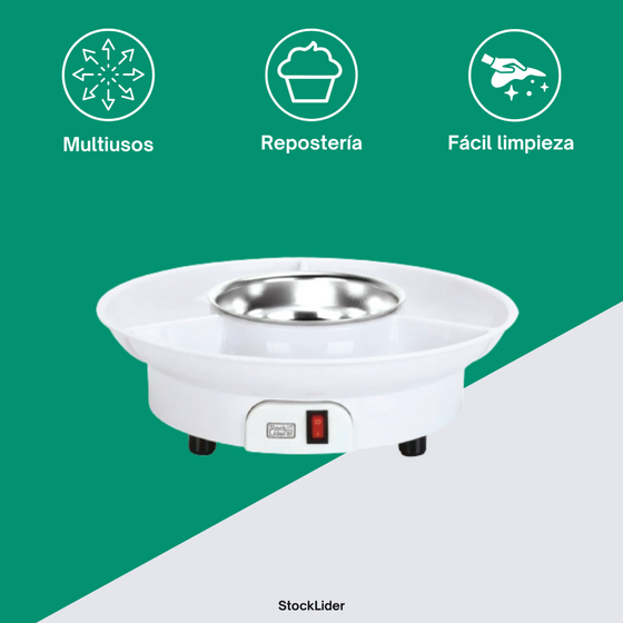 Máquina de fondue compacta para chocolate