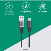 Cable USB Tipo C 2M resistente
