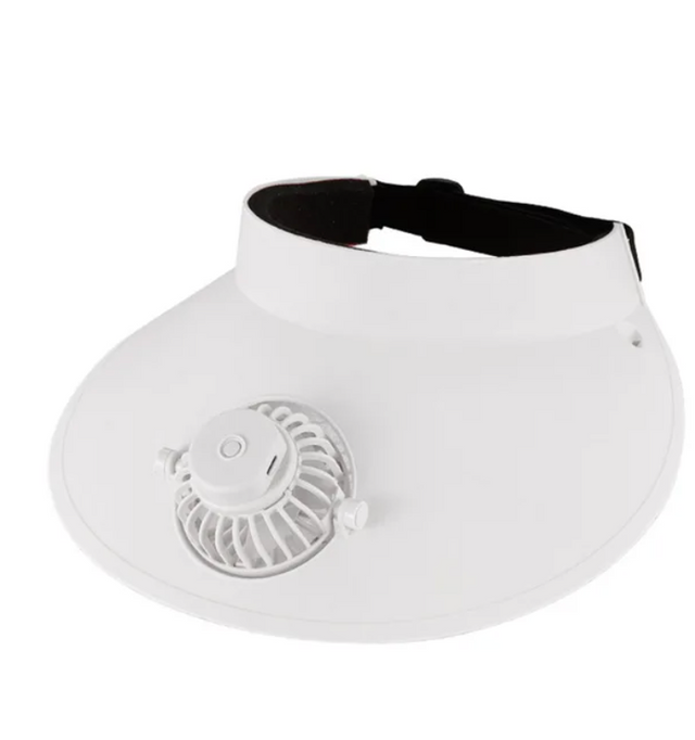 Gorro ventilador recargable para verano