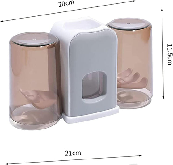 Soporte cepillo dientes con dispensador