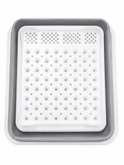 Escurreplatos plegable compacto para cocina