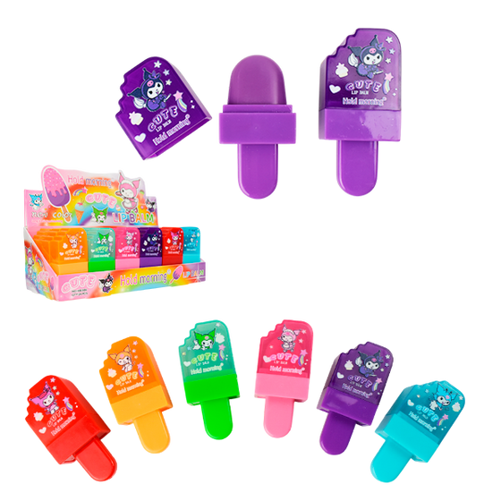 Bálsamo labial frutal con diseño helado
