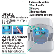 Dispositivo LED para uñas cómodo y portátil