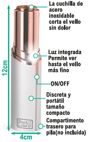 Depilador facial femenino portátil