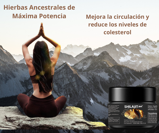 Shilajit Resina natural para energía diaria
