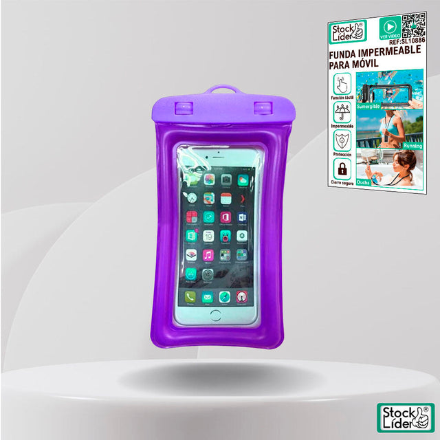 Funda impermeable para móvil táctil