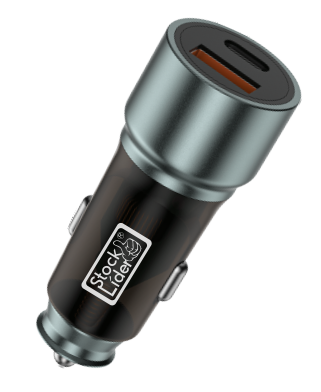 Cargador de coche USB + Tipo C rápido
