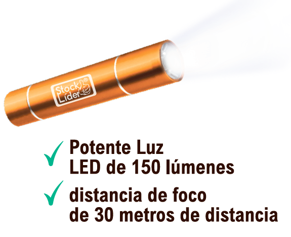 Linterna LED compacta de aluminio