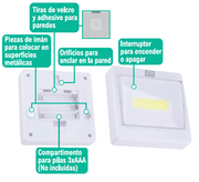 Lámpara COB 3W 200Lm magnética