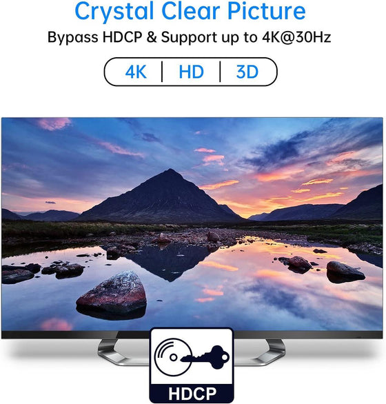 Divisor HDMI 4K 1x2 para dos pantallas