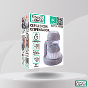 Cepillo con dispensador para limpieza fácil