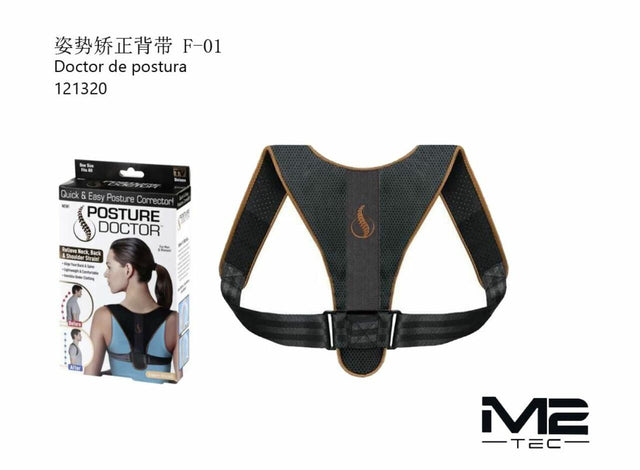 Corrector de postura ergonómico ajustable