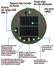 Tira LED recargable y retráctil 8m