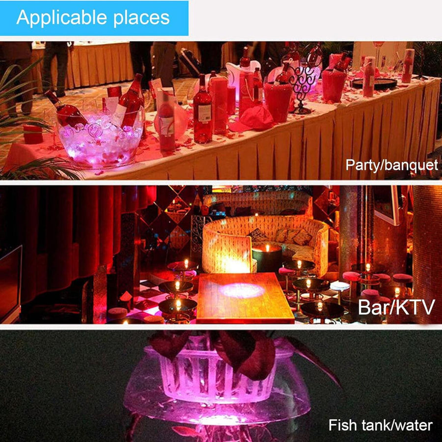Luz RGB sumergible con mando