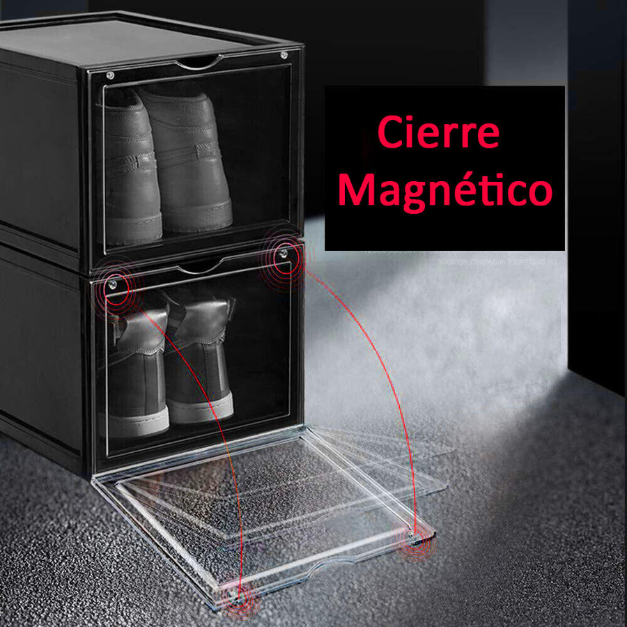 Cajas Zapatos Apilables Transparentes Pack 4