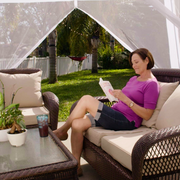 Carpa con mosquitera 360º para jardín