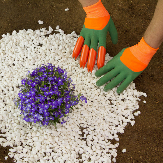 Guantes de jardinería con garras impermeables