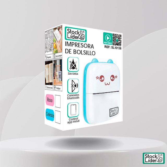 Mini impresora gato portátil Bluetooth