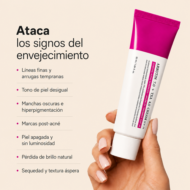 Crema Arbutina para manchas faciales
