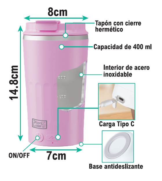 Vaso mezclador automático 400 ml