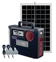Batería portátil solar con luz y radio