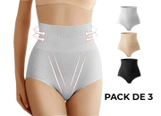 Bragas faja push up pack 3 sin costuras