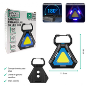 Lámpara triangular 36 LED COB portátil
