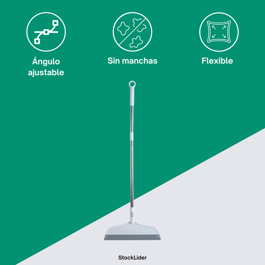 Escoba de silicona multiusos para hogar