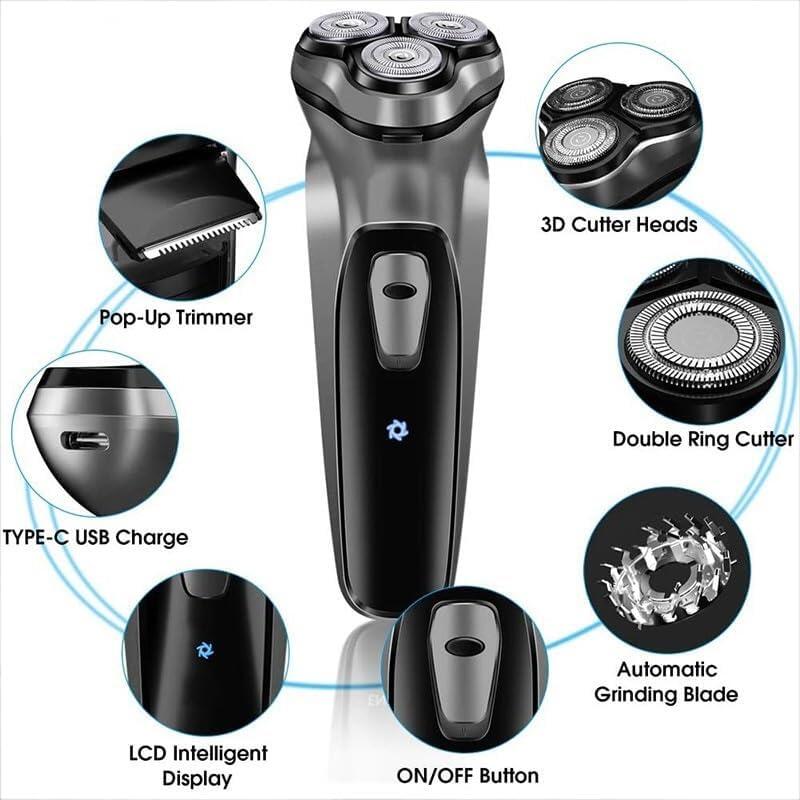 Afeitadora giratoria eléctrica para hombre