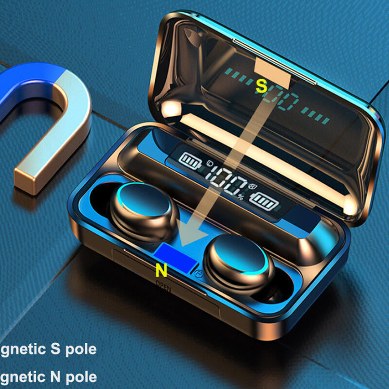 Auriculares inalámbricos F9 LED deportivos