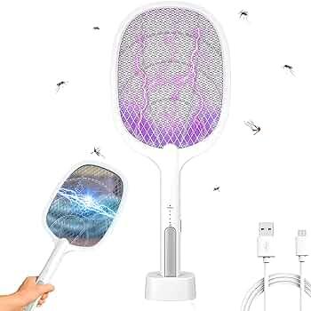 Raqueta mata mosquitos recargable USB