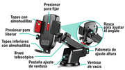 Soporte móvil coche con brazo ajustable