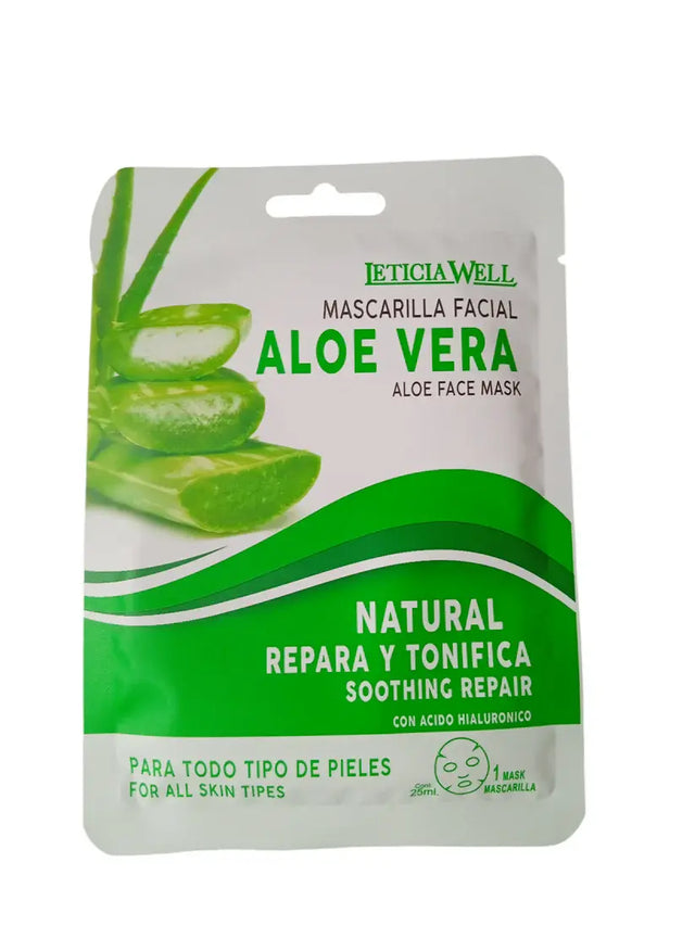 Mascarilla Facial Aloe Vera Hidratante