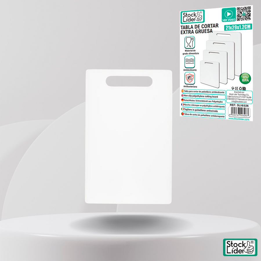 Tabla de cortar extra gruesa antideslizante