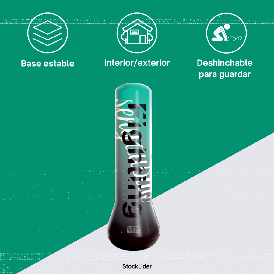 Saco de boxeo hinchable 360° para casa